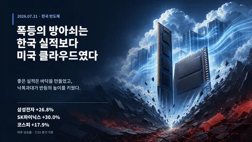 삼성전자·SK하이닉스 7월 31일 폭등, 미국 클라우드가 방아쇠였다