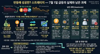 반등에 성공한? 스트래티지(MSTR) — 7월 1일 급등의 실체와 남은 과제