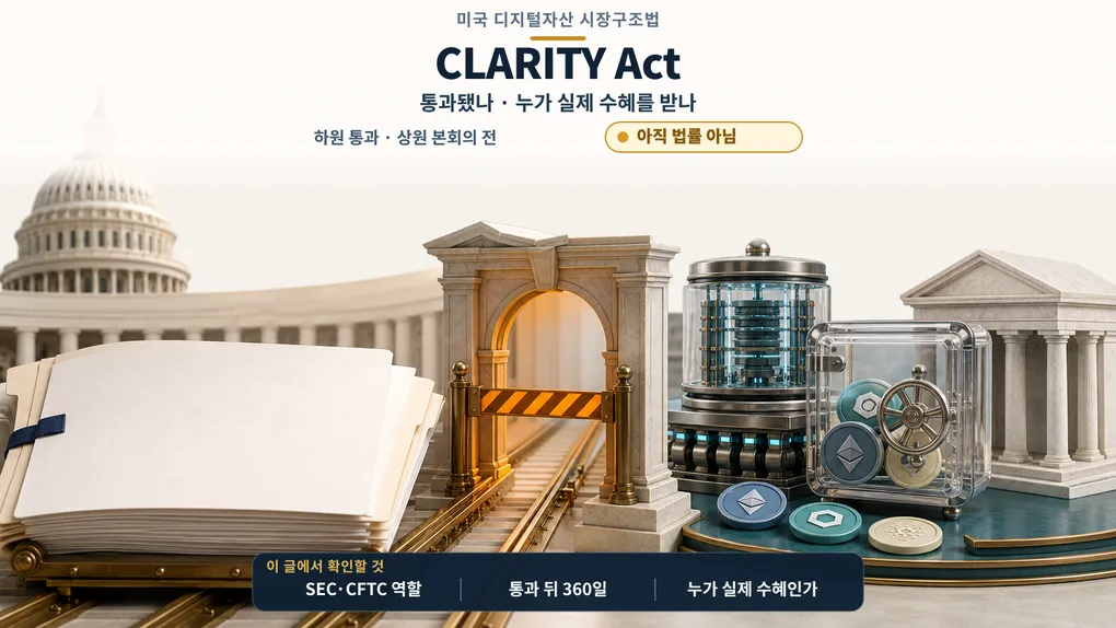 CLARITY Act는 아직 통과 전: 실제 수혜 구조 총정리