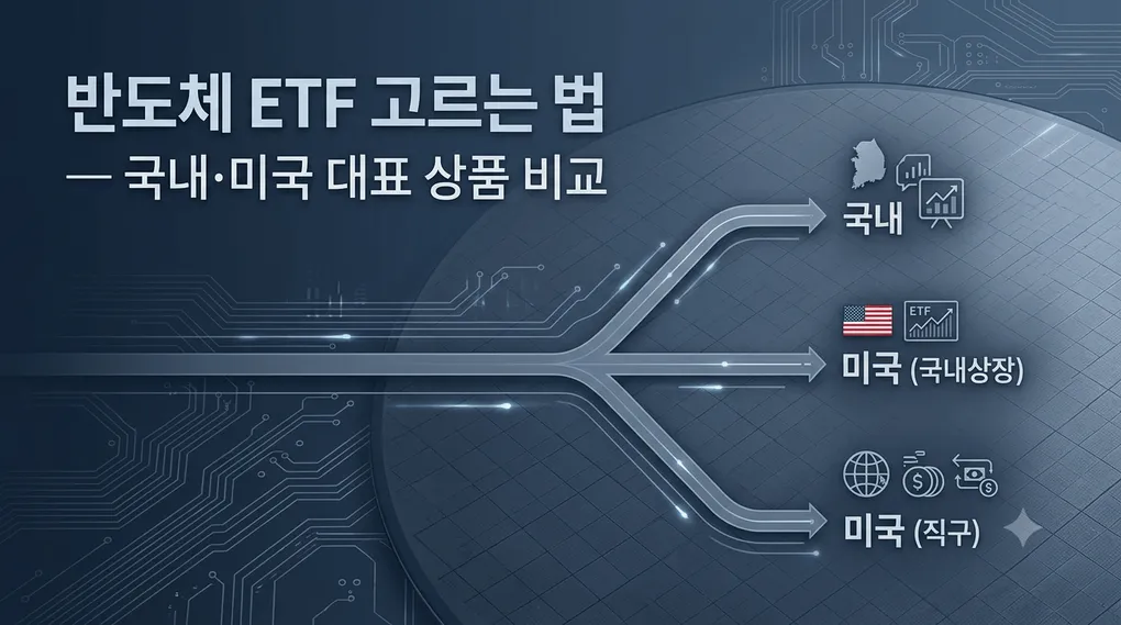 반도체 ETF 고르는 법 — 국내·미국 대표 상품, 뭘 담고 뭘 골라야 하나