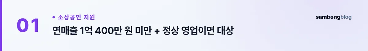 소상공인 전기요금 지원, 2026년엔 이렇게 받아요 — 경영안정 바우처 25만 원 신청 자격·방법 핵심 포인트 1