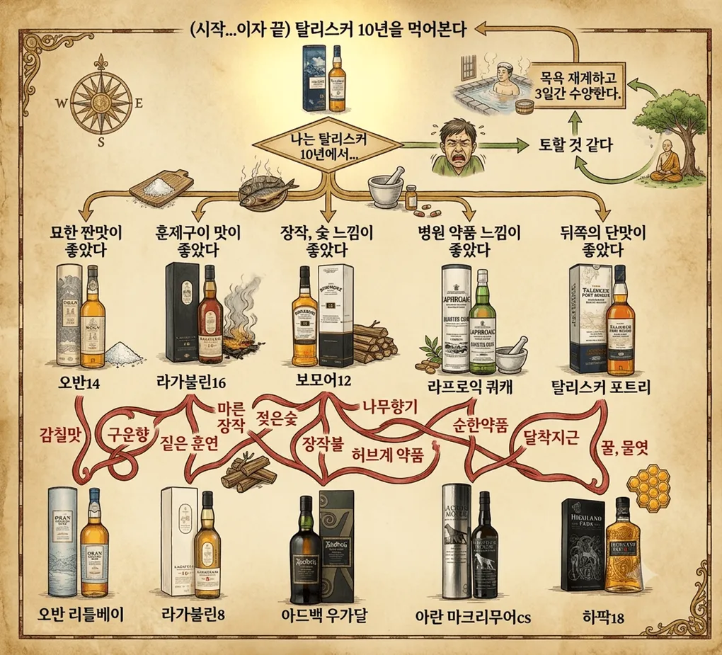[위스키 로드맵] 탈리스커 10년으로 찾는 내 취향 싱글몰트 가이드 🥃