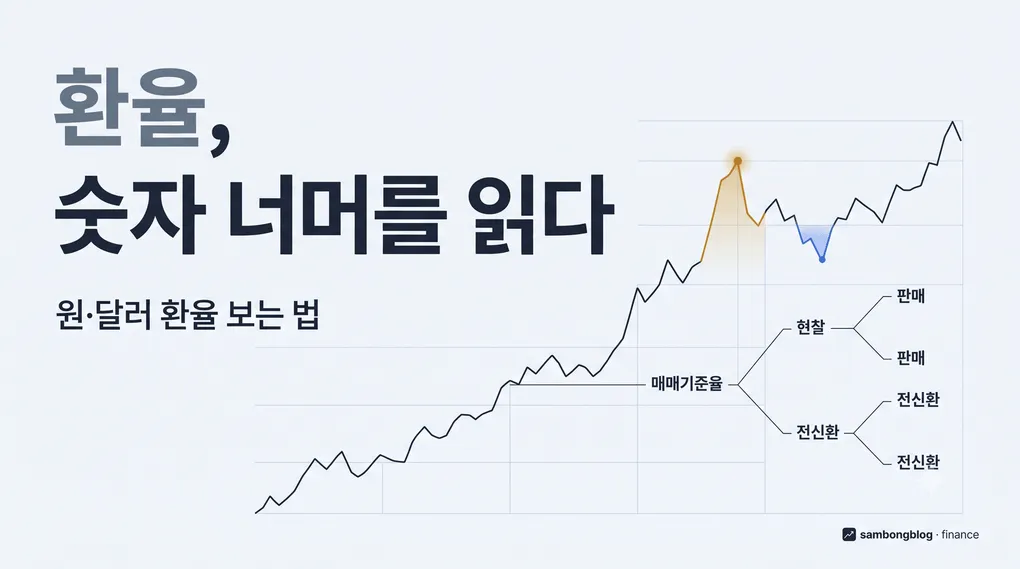 원/달러 환율 보는 법 — 오르내리는 이유와 환전·해외송금에서 손해 안 보는 법